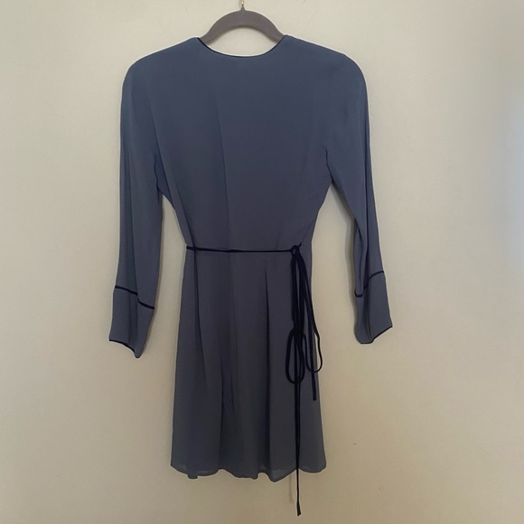 NWOT Blue Wrap Dress - Reformation Bamboo Dress - Picture 7 of 11